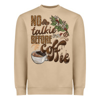 Mushroom no talkie before coffee Heavyweight Sweatshirt - BarkalooDesign