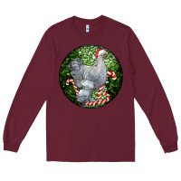 Burgundy brahma chicken christmas Long Sleeve Tee - LillyAllenDesigns