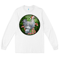 White brahma chicken christmas Long Sleeve Tee - LillyAllenDesigns