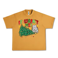 Peanut Butter it wasn't me! christmas cat Urban Heavy Tee - MaliasSmallBusiness