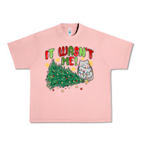 Salmon it wasn't me! christmas cat Urban Heavy Tee - MaliasSmallBusiness