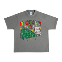 Tornado it wasn't me! christmas cat Urban Heavy Tee - MaliasSmallBusiness