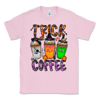 Bubblegum Pink trick or coffee Classic Tee - CowhideDigitalArt