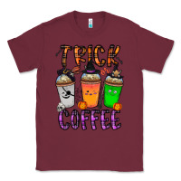 Burgundy trick or coffee Classic Tee - CowhideDigitalArt