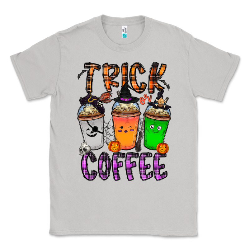 Trick Or Coffee Classic Tee by CowhideDigitalArt | Teevron