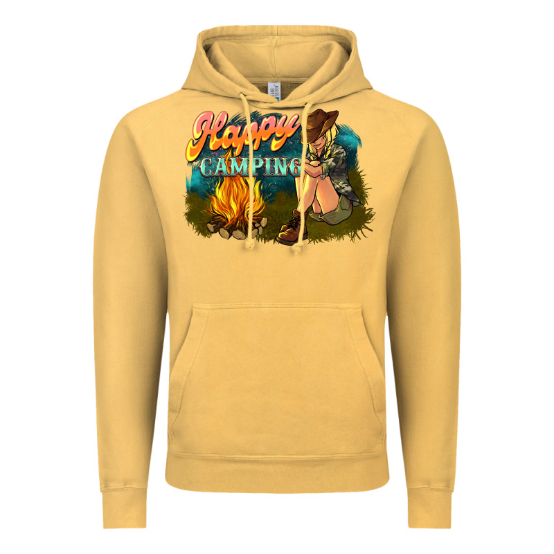 Happy Camping Vintage Hoodie by NancyCooperArtShop | Teevron