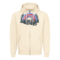 Sandshell American rainbow Zipper Hoodie - HowdyJamesFarm