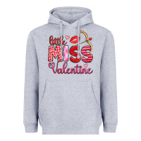 Heather Grey little miss valentine Heavyweight Hoodie - OliviaCreatesArt