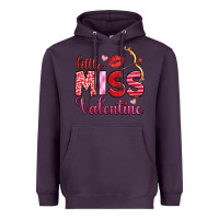 Plum little miss valentine Heavyweight Hoodie - OliviaCreatesArt