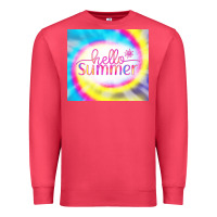 Cardinal Hello Summer Tie Dye Tumbler Premium Sweatshirt - CowCowDesign