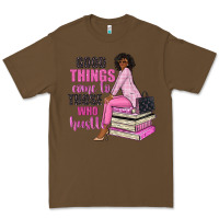 Cacao good things come to those who hustle Premium Tee - NancyCooperArtShop