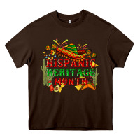 Chocolate Brown national hispanic heritage month Heavy Core Tee - BundleAndBundleShop