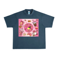 Midnight Navy cafecito y chisme Urban Heavy Tee - MaliasSmallBusiness