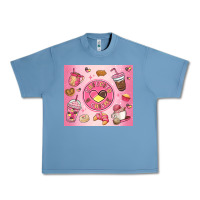 Pebble Blue cafecito y chisme Urban Heavy Tee - MaliasSmallBusiness