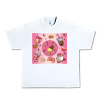 White cafecito y chisme Urban Heavy Tee - MaliasSmallBusiness