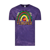 Cloud Purple rainbow teacher Vintage Tee - NancyCooperArtShop