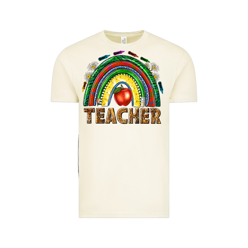 Rainbow Teacher Vintage Tee by NancyCooperArtShop | Teevron