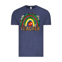 Vintage Denim rainbow teacher Vintage Tee - NancyCooperArtShop