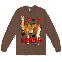 Chestnut christmas llama Long Sleeve Tee - LillyAllenDesigns