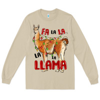 Mushroom christmas llama Long Sleeve Tee - LillyAllenDesigns