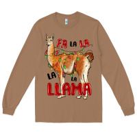 Toasted Coconut christmas llama Long Sleeve Tee - LillyAllenDesigns