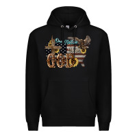 Black One nation under god 4th of july Premium Hoodie - HowdyJamesFarm