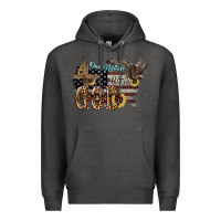 Charcoal Heather One nation under god 4th of july Premium Hoodie - HowdyJamesFarm