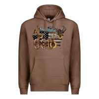 Chestnut One nation under god 4th of july Premium Hoodie - HowdyJamesFarm