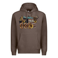 Coffee One nation under god 4th of july Premium Hoodie - HowdyJamesFarm