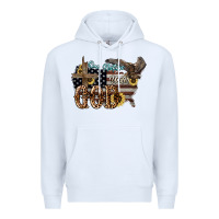 White One nation under god 4th of july Premium Hoodie - HowdyJamesFarm