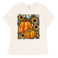 Bone sunflowers, pumpkin, cowhide, serape Ladies Tee - JahusDesignShop