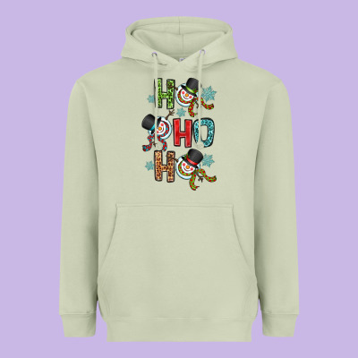 Ho Ho Ho Heavyweight Hoodie Designed By Oliviacreatesart