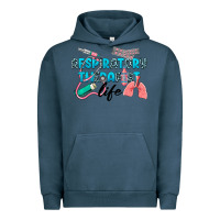 Pigment Midnight Navy Western Respiratory Therapist Life Urban Hoodie - LillyAllenDesigns