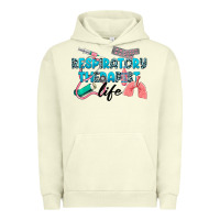 Pigment Pistachio Western Respiratory Therapist Life Urban Hoodie - LillyAllenDesigns
