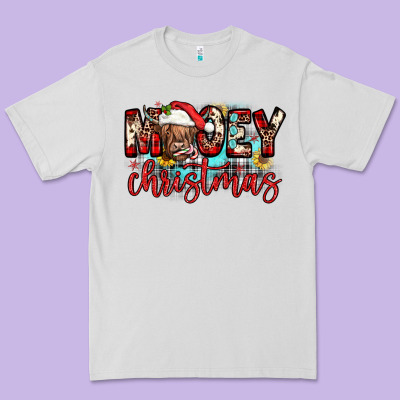 Mooey Christmas Sunflower Premium Tee Designed By Jahusdesignshop