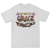 Dove Grey grow in grace Premium Tee - NancyCooperArtShop