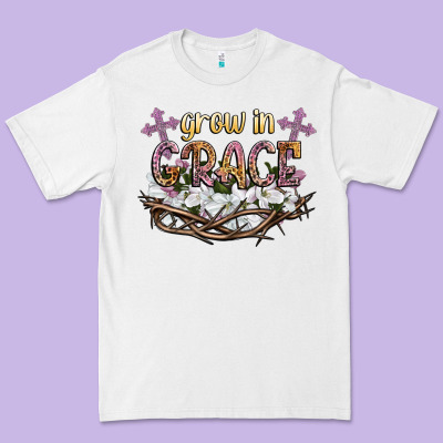 Grow In Grace Premium Tee Designed By Nancycooperartshop