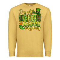 Antique Gold St. Patrick's I am not irish kiss me anyway Premium Sweatshirt - OliviaCreatesArt