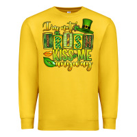 Lemon St. Patrick's I am not irish kiss me anyway Premium Sweatshirt - OliviaCreatesArt