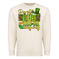 Sandshell St. Patrick's I am not irish kiss me anyway Premium Sweatshirt - OliviaCreatesArt