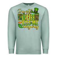 Seafoam St. Patrick's I am not irish kiss me anyway Premium Sweatshirt - OliviaCreatesArt