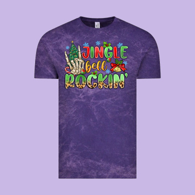 Jingle Bell Rockin' Vintage Tee Designed By Maliassmallbusiness