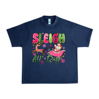 Navy sleigh all day Urban Heavy Tee - MaliasSmallBusiness