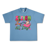 Pebble Blue sleigh all day Urban Heavy Tee - MaliasSmallBusiness