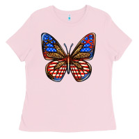 4th Of July Butterfly Ladies Tee | Teevron