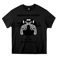 Black Guns - When guns are outlawed I'll be outlaw Heavy Core Tee - Bettercallsaul