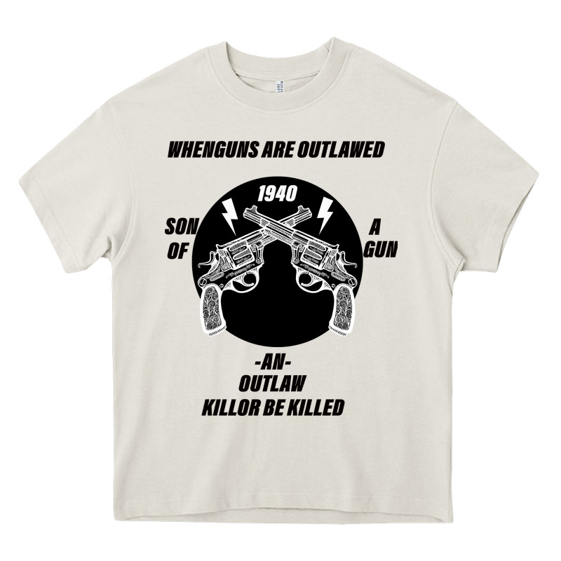 Guns - When Guns Are Outlawed I'll Be Outlaw Heavy Core Tee by Bettercallsaul | Teevron