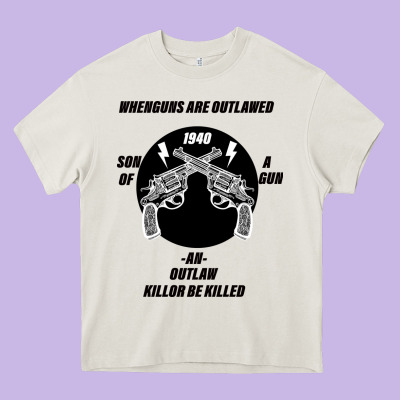 Guns - When Guns Are Outlawed I'll Be Outlaw Heavy Core Tee Designed By Bettercallsaul