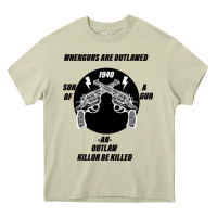 Mossy Guns - When guns are outlawed I'll be outlaw Heavy Core Tee - Bettercallsaul