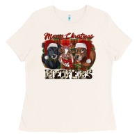 Bone Merry Christmas Heifers Ladies Tee - RanaPortraitStore